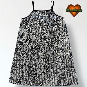 Girls' Art Class Black Sequin A-Line Formal Party Dress – Size L (10/12)